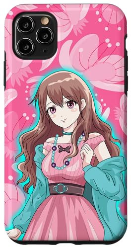 Hülle für iPhone 11 Pro Max Anime Case Süßes Mädchen Japanischer Manga