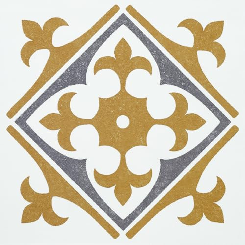 d-c-fix 6er Set Fliesenaufkleber Wand 15x15 cm Nadia gold - praktische Klebefliesen für Küche, Bad & Küchenrückwand - selbstklebende Wandfliesen Fliesen Aufkleber Klebefolie Fliesenfolie
