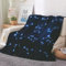 EHOMERY Kuscheldecke Für Zwei Personen Decke Zum Anziehen Erwachsene Weiße Kuscheldecke Weiche Decke Klein Konstellation Herbst-Decke Dunkellila 130x100cm