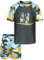 Maillot de Bain UV Garçon 2 Pièces - T-Shirt Anti UV Enfant à Manches Courtes, Haut de Bain et Short pour Surf, Natation, Piscine, Plage - 15-16 Ans