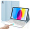 Tastiera iPad 10 Generazione/(A16) 11 Generation (10.9/11 pollici, 2022/2025) con Touchpad, Cover Tastiera Trackpad Italiano QWERTY Bluetooth Staccabile per iPad 10/11 Gen con Portapenna, Blu cielo