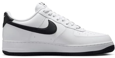 NIKE Air Force 1 '07, Sneaker Uomo, Bianco, Nero, Bianco, 44.5 EU