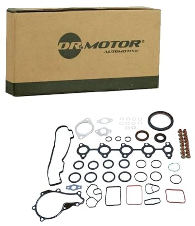 DR.MOTOR AUTOMOTIVE DRM16232S Dichtungsvollsatz Motor mit Wellendichtring-Kurbelwelle mit Zylinderkopfhauben-Dichtung mit Ventilschaftabdichtung ohne Zylinderkopfdichtung mit Ansaugkrümmerdichtung(en)