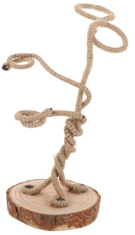 HANABASS Basamento Della Pianta Di Tillandsia Base Supporto In Legno Basamento Di Fiore Contenitore Della Pianta Di Fioriera Da Tavolo Tillandsia Fioriera Display Rack Base Vaso