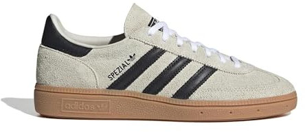 adidas Handball Spezial Schuhe für Herren, Größe 44 2/3, Beige/Schwarz/Weiß (Aluminium/Core Black/Cloud White), 44 2/3 EU
