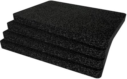 Shadow Foam Einsatzpaket für Peli 1500 - Cut and Peel Schaumstoffeinlagen für Peli-Koffer | Kamera-Aufbewahrung, Fotografie-Organisation, Schwarz/30 mm