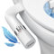 BIEAR Bidet-Aufsatz für Toilette, Ultra-Slim Doppeldüse Bidet-Aufsatz Einstellbarer Wasserdruck Nicht Elektrisch Frisches Kaltwasser Bidet Toilettensitz Aufsatz für Feminine und Heckwäsche