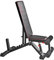 Hansson Sports® Premium Hantelbank verstellbar als Flachbank Schrägbank Negativbank mit Bein-Fixierung und Transportrollen, 7,5 cm extra dicke Polster, belastbar bis 450kg (A:1F09388HS)