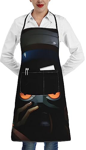 chenfandi Delantal ajustable Future Astronautscon 1 bolsillo y delantal de cocina impermeable y suave para hombres y mujeres., blanco, Taille unique