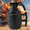 Handgranate Tasse, Keramik Handgranate Becher, Personalisierte Kaffeebecher, Lustig Cappuccino Tass, 3D Spaß Granate Bierkrüge, Ostern Geburtstag Kaffeetassen Geschenk für Militärfans, 350 ML