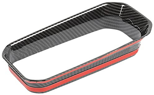 Kacepar Getränkehalter-Verkleidung, Auto-Mittelkonsole, Getränkehalter, Panel-Aufkleber, Dekoration, Innenverkleidung, kompatibel mit Jeep Compass 2021–2023, Kohlefaser