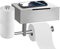 DOKKOME Toilettenpapierhalter Edelstahl Klopapierhalter Ohne Bohren Klorollenhalter mit Feuchttücherbox Rollenhalter für Badezimmer Toilet Paper Holder toilettenhalter Silber Neu