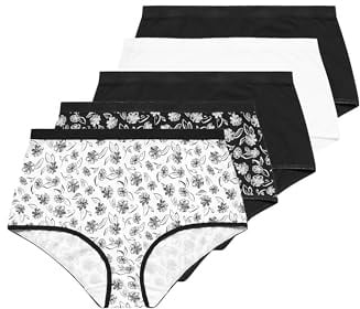 Yours 5 Pack Curve Pink & Floral Print Full Briefs - Women's - Plus Size Curve