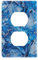 Blue Ice Cube decorativo interruttore luce piastra carino parete interruttore tapa para switch de luz 11,5 cm x 7 cm interruttore a levetta