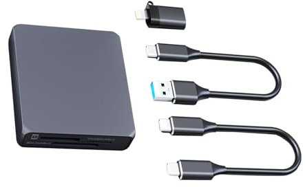 LLINthy USB 3.2 10G Kartenleser Hochgeschwindigkeitsspeicher Kartenleser CFA+SD4.0+TF4.0 Kartenleser Adapter Für Laptop Tablet