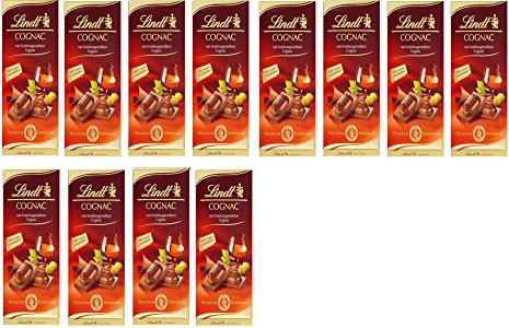 Lindt & Sprüngli Cognac Tafel, 12er Pack (12 x 100 g)