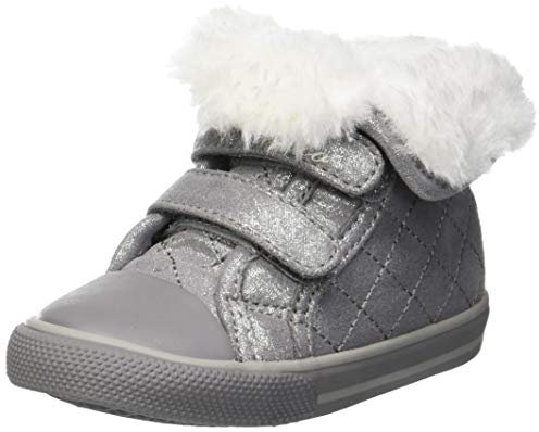 Chicco Sneaker con doppio velcro, Bambina e ragazza, Grigio (1), 19, Designed in Italy