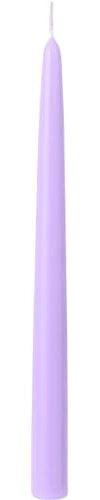 IHR Tapered Candle 24cm Solid Coloured - (Light Lilac)