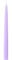 IHR Tapered Candle 24cm Solid Coloured - (Light Lilac)