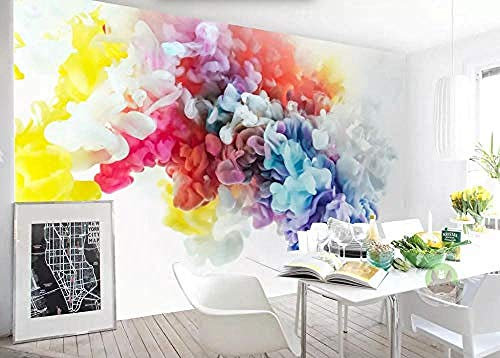 Abstract Smoke Color Modern Ink 3D Wallpaper Mural Wall Wallpaper Wallpaper Grey Wall Sticker Border self Adhesive Brick Bathroom Silver Bedroom Borders Glitter Kitchen Steamer Rose gold-250cm×175cm