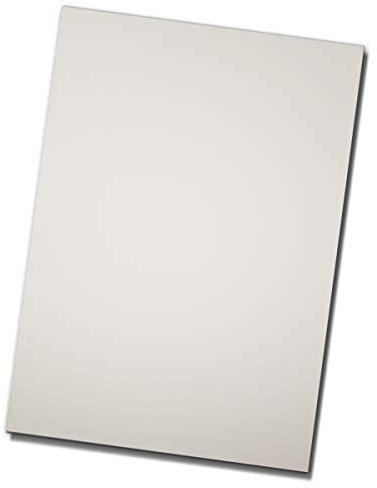 50 Blatt DIN A4 Briefpapier - Bastelpapier - Weiß - Ton-Papier mit edler Rippung, 100 g/m² - matte Oberfläche - hochwertiges Schreibpapier