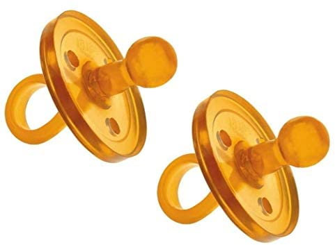 2er SPARPACK Original Goldi Sauger Kirschform/Naturform RUND DoppelPack (S (0-3 Monate))
