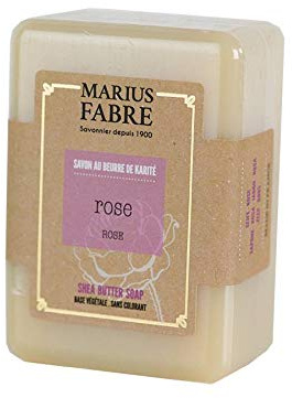 MARIUS FABRE SAPONE AL BURRO DI KARITÈ ALLA ROSA 150 gr SENZA OLIO DI PALMA