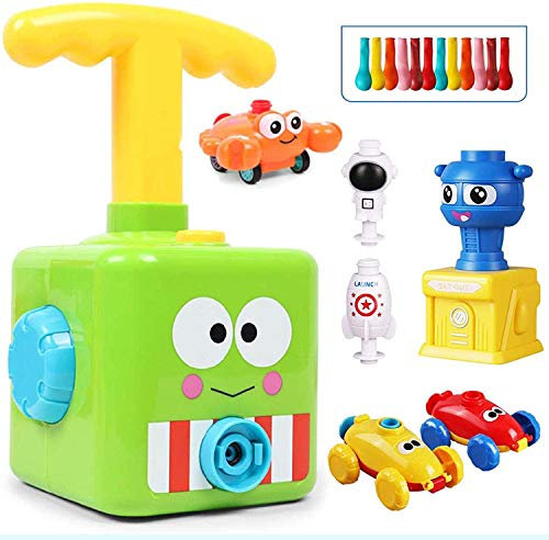 Lanceur de Voiture avec Ballon,Inertial Power Balloon Car,Ensemble de véhicule à air Ballon,Balloon Car Toy pour Les Enfants Cadeaux Éducatifs Jeux Garçons Filles