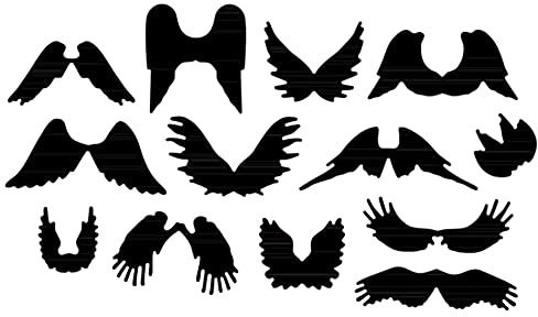 Verschiedene Formen Flügel Stanzformen für Kartenherstellung, Metall-Stanzformen für DIY, Scrapbooking, Papierbasteln, Prägeschablone, Metall-Stanzschablone, Stanzschablone, Formen, Kunsthandwerk,