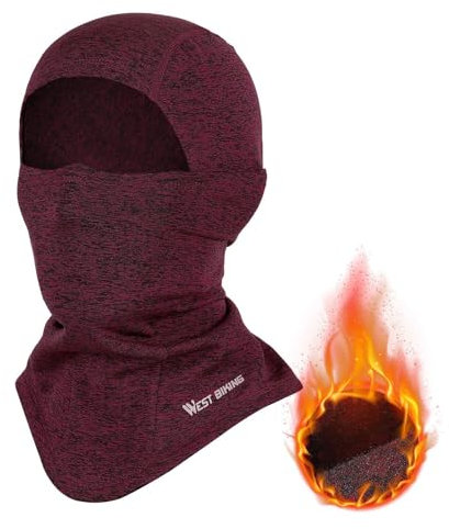 CYCLESPEED Sturmhaube Skimaske Herren Damen Winddichte Atmungsaktiv Warme Gesichtsmaske Sturmmaske Balaclava Winter Maske, Fahrrad Motorrad Thermo Fleece Gesichtshaube