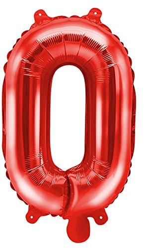 Folienballon Buchstabe O in Rot 35cm
