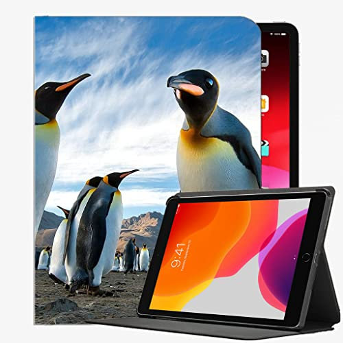 YENDOSTEEN 10,5 Zoll Hülle mit Ständer Kompatibel mit iPad Air 10,5/iPad Pro 10,5 Folio Smart Cover,Penguins Royal Colony Automatischem Schlaf/Aufwach