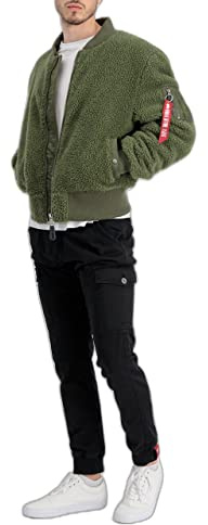 Alpha Industries MA-1 Teddy Bomberjacke für Herren Sage-Green