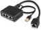 XMSJSIY Ethernet Splitter 1 a 3 Internet Ethernet Switch RJ45 a 3 Network Divider Adapter Converter 100Mbps ad alta velocità LAN Distributore per Cat5/5e/6/7/8 (1 Femmina a 3 Femmina)