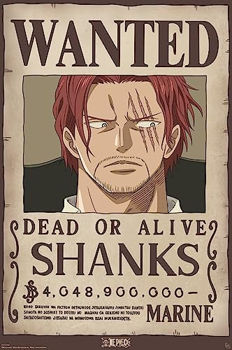 ABYstyle One Piece Poster Wanted Shanks, Merhfarbig