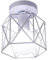 Deckenlampe Vintage, Deckenleuchte Industrial Retro Pendelleuchte E27 Lampe Metall Hängeleuchte Weiß Design für Wohnzimmer Schlafzimmer