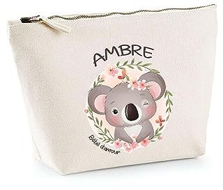 Trousse Ambre Bébé d Amour Koala | Pochette Enfant Mignonne Toilette Maquillage Idée Cadeau pour Jeune