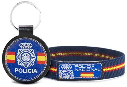 FYLOR Pulsera Policia Nacional (LLAVERO REDONDO)