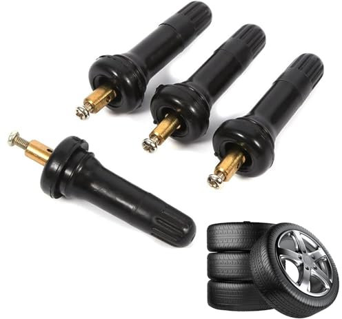 Auto Reifendrucksensor Ventil, Gummi Reifen Ventile, 4 Stück Gummiventile Auto, Reifen Ventilstämme, Gummiventil, Snap-in-Reifenventil, Gummiventil Snap-In Ventil Sensor Für Schrader Reifendrucksensor