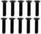 RISON-Titanium 10 Stück M3x10mm Titan Senkkopfschrauben, ISO14581 Titanschrauben Torx Flachkopfschrauben, Gewindeschrauben Mikroschrauben für 3D-Drucker, RC-Autos, RC Modellbau Zubehör