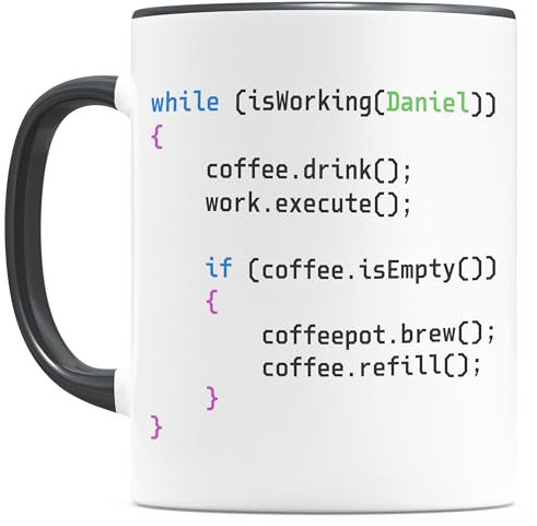 Tasse Informatiker Programmierer personalisierte Kaffeetasse IT Nerd Geschenk für Code Entwickler Developer Geschenkidee Teetasse aus Keramik 330 ml (Code)