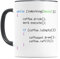 Tasse Informatiker Programmierer personalisierte Kaffeetasse IT Nerd Geschenk für Code Entwickler Developer Geschenkidee Teetasse aus Keramik 330 ml (Code)