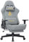 Andyou Gaming Stuhl Racing Gamer Sessel, Ergonomischer Gaming Chair Bürostuhl mit Verstellbare Lendenkissen, Fußstütze, Kopfkissen und 3D Armlehnen, Vintage-PU-Leder 90-150°, Grau