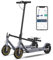 Riceel Electric Scooter, Max Speed 25 km/h, Max Range 20/30Km, 8.5 Solid Tire, MaxLoad 120 kg, Dual Braking (Yellow-30km)