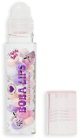 I Heart Revolution Boba Lips Lippenöl, feuchtigkeitsspendendes Lippenöl mit Matcha-Extrakt, Klar
