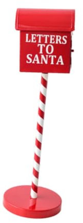 perfk Estatua de buzón de Navidad, decoración navideña, decoración de jardín, Figura de buzón de Metal para Fiesta, Patio, Interior, Exterior, Chimenea, Style C