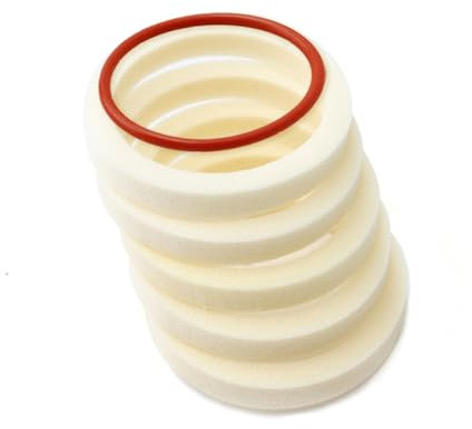 Sanmum 10pcs Bicycle Sponge Foam Rings Kit, Bike Fork Foam Rings Oil Seal Foam Rings Oil Seal, Bike Suspension Fork Sponges with O-Ring for MTB Mountain Road Bike (34mm)