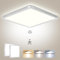 zemty Lampe mit Bewegungsmelder Innen, 29cm 24W Deckenlampe mit Bewegungsmelder, 6500K 2400LM Deckenlampe für Flur Treppe Abstellraum Keller 2Pack