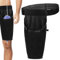 Gamba, catetere, supporto per borsa per le gambe, per urina, per catetere, con cintura, tasca per le gambe, per l'incontinenza (nero, L)