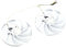 graphics card F​or RTX 4080 Gaming X TRIO White 95MM PLD10010B12HH RTX4080 Replacement Graphics Card Fan(Fan - 2PCS)